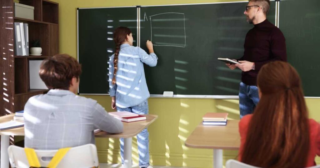 Grafico del picco di attenzione cognitiva nella scuola asincrona rispetto a quella tradizionale.
